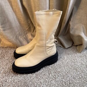 Zara Cream Women's Boots